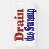 De blauwe tekst van de moeras tekenen spandoek (Verticaal)