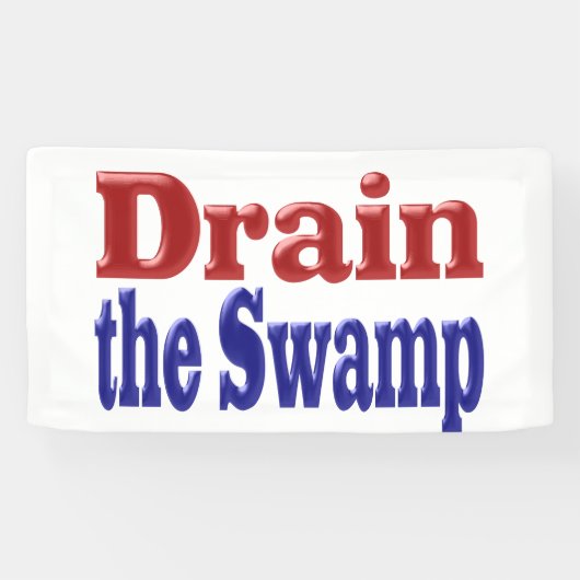 De blauwe tekst van de moeras tekenen spandoek (Horizontaal)