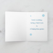 De Blauwe Terrier Kerstkaart van Kerry Feestdagen Kaart (Binnen)