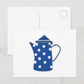 De blauwe theepot briefkaart (Voorkant / Achterkant)