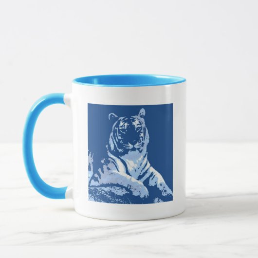 De blauwe tijger mok (Links)