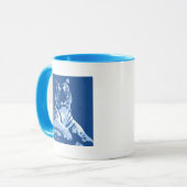 De blauwe tijger mok (Voorkant links)