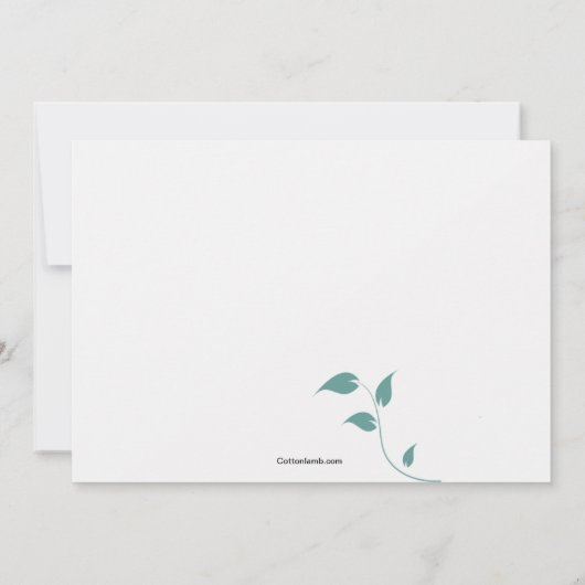 De blauwe Uitnodiging van de Energie (Achterkant)