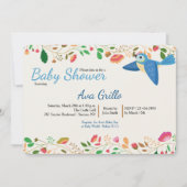 De blauwe Uitnodiging van de Vogel van de Vlaamse (Voorkant)