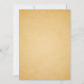 De blauwe Uitnodiging van het Vrijgezellenfeest (Achterkant)