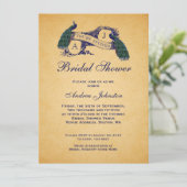 De blauwe Uitnodiging van het Vrijgezellenfeest (Staand voorkant)