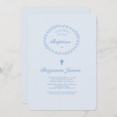 De blauwe Uitnodiging van Takken (Voorkant / Achterkant)