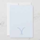 De blauwe Uitnodiging van Takken (Achterkant)