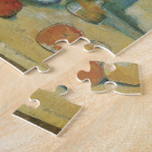 De blauwe vaas (bloemen en vruchten) van Paul Ceza Legpuzzel (Zijkant)