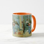 De blauwe vaas (bloemen en vruchten) van Paul Ceza Mok (Voorkant rechts)