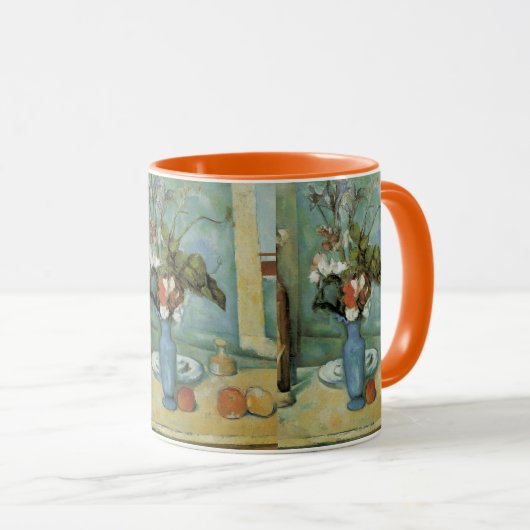 De blauwe vaas (bloemen en vruchten) van Paul Ceza Mok (Voorkant rechts)