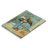 De blauwe vaas (bloemen en vruchten) van Paul Ceza Notitieboek (Linkerzijde)