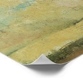 De blauwe vaas (bloemen en vruchten) van Paul Ceza Poster (Hoek)