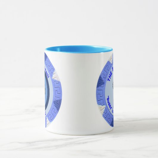 De blauwe valk Mok (Midden)