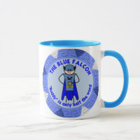 De blauwe valk Mok