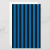 De blauwe Verticale Stripes Achtergrond past dit a Briefpapier (Voorkant / Achterkant)