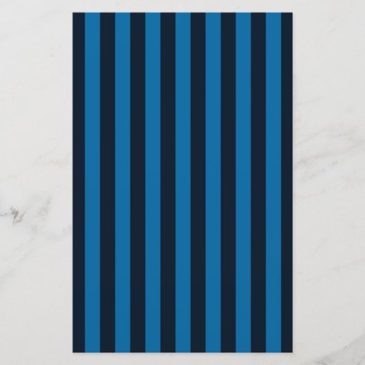 De blauwe Verticale Stripes Achtergrond past dit a Briefpapier (Voorkant)