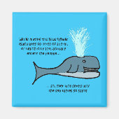 De blauwe vinvis... magneet (Voorkant)