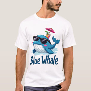 De blauwe vinvis: majestueuze reus van de diepten t-shirt
