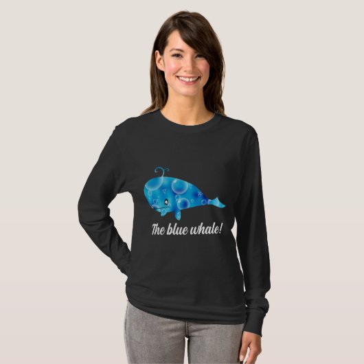 De blauwe vinvis! t-shirt (Voorkant volledig)