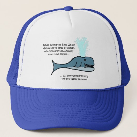 De blauwe vinvis... trucker pet (Voorkant)