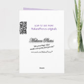 De blauwe Vlaamse gaai op lavendar- past om het Kaart (Achterkant)