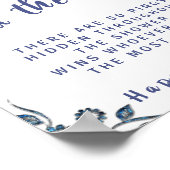 De blauwe Vloer vindt het Spel van het Vrijgezelle Poster (Hoek)