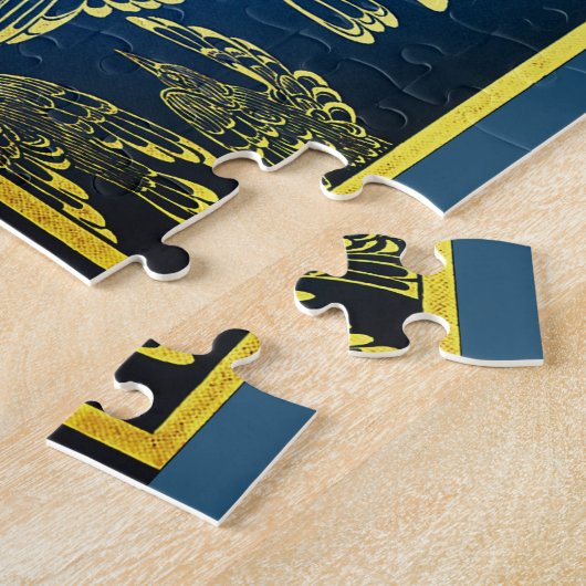 De blauwe vogel -  boekomslag legpuzzel (Zijkant)