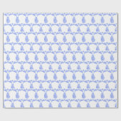 De blauwe vogel cadeaupapier (Vlak)