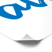 De blauwe vogel is mijn bezielde dierblauwe vogel perfect poster (Hoek)