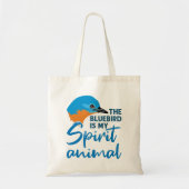 De blauwe vogel is mijn bezielde dierblauwe vogel tote bag (Voorkant)