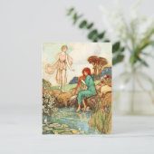 De blauwe vogel: Koningin Florina ontmoet een moer Briefkaart (Staand voorkant)