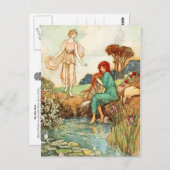 De blauwe vogel: Koningin Florina ontmoet een moer Briefkaart (Voorkant / Achterkant)