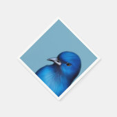 De blauwe vogel servet (Hoek)