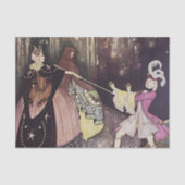 "De blauwe vogel" van Edmund Dulac Tissuepapier (Voorkant)