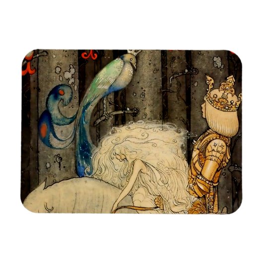 “De Blauwe Vogel” van John Bauer Magneet (Horizontaal)
