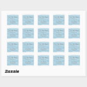 De blauwe Waterverf sparen de Stickers van de Datu (Vel)