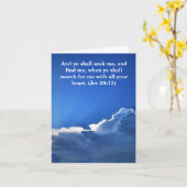 De BLAUWE WITTE WOLKEN "het DENKEN van de HEMEL Kaart (Gele Bloem)