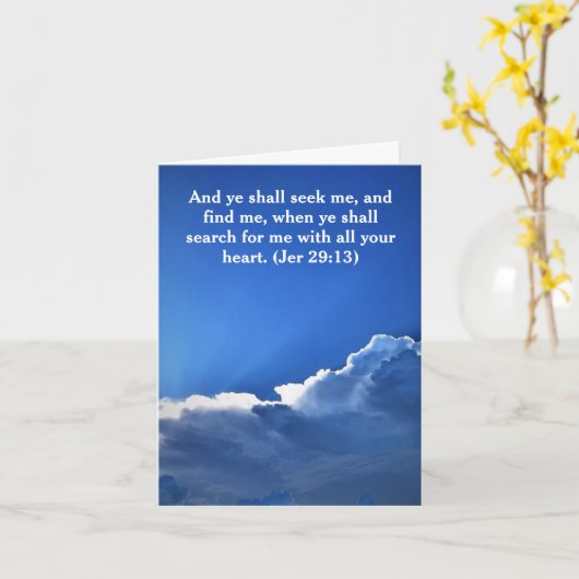 De BLAUWE WITTE WOLKEN "het DENKEN van de HEMEL Kaart (Gele Bloem)