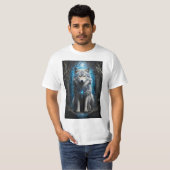De blauwe wolf t-shirt (Voorkant volledig)