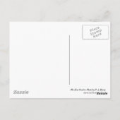 De blauwe Yonder Briefkaart (Achterkant)