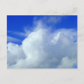 De blauwe Yonder Briefkaart (Voorkant)