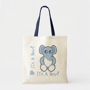 De blauwe Zak van de Mama van de Olifant van het Tote Bag