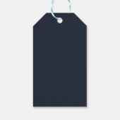 De blauwe zeester | Bruiloft Dank je WEL GUNST Cadeaulabel (Achterkant)