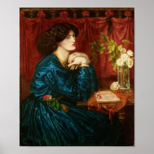 De blauwe zijderedress poster (Voorkant)