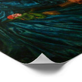 De blauwe zijderedress poster (Hoek)