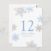 De blauwe Zilveren Kaart van de Lijst van het (Voorkant / Achterkant)