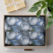 De Blauwe & Zilveren Kerstbal Serie Ontwerp 12 Tissuepapier (Geschenk)