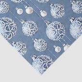 De Blauwe & Zilveren Kerstmisbol Serie Design 15 Tissuepapier (Detail)