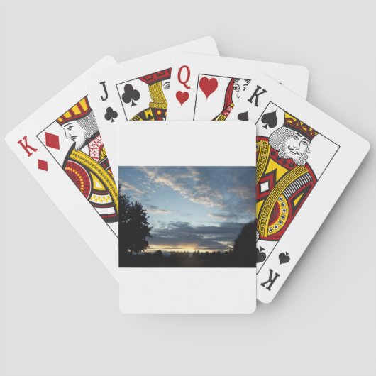 De blauwe Zonsondergang droomt Pokerkaarten (Achterkant)